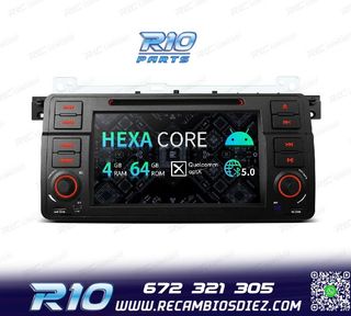 RADIO GPS ANDROID 14 PARA BMW E46 4GB RAM 64GB ROM DVD