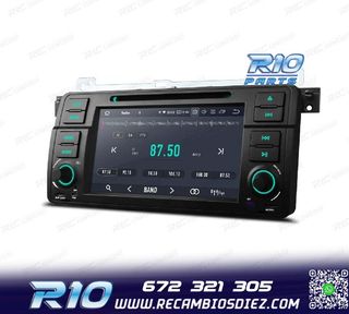 RADIO GPS ANDROID 14 PARA BMW E46 4GB RAM 64GB ROM DVD