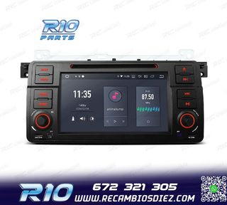 RADIO GPS ANDROID 14 PARA BMW E46 4GB RAM 64GB ROM DVD