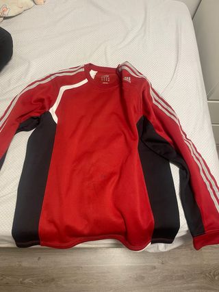 Sudadera Adidas Vintage Roja-Negra