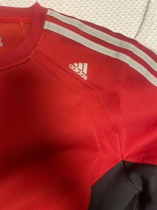 Sudadera Adidas Vintage Roja-Negra
