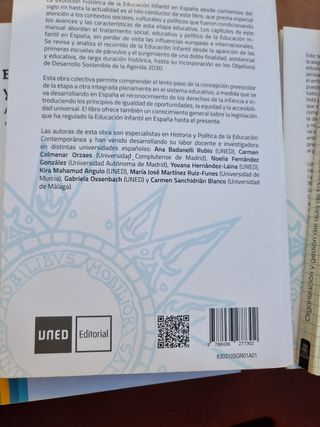 Libros de educación infantil,primer curso uned