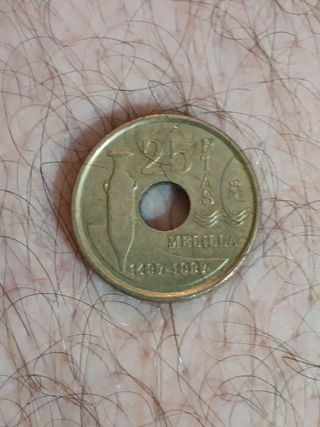 Moneda 25 Ptas Melilla 1497-1997