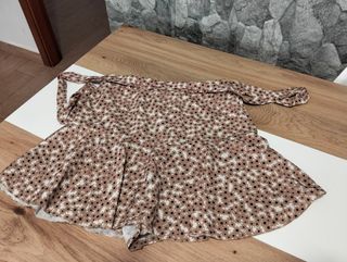 Falda pantalón marrón claro