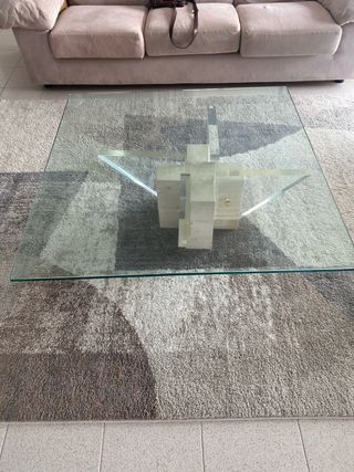Mesa centro cristal - Moderna