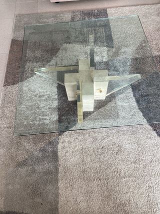 Mesa centro cristal - Moderna