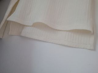 Jersey cuello alto crema punto fino talla XS