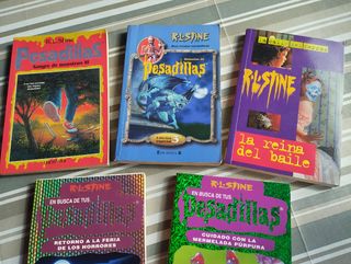 Lote libros Stine Pesadillas 