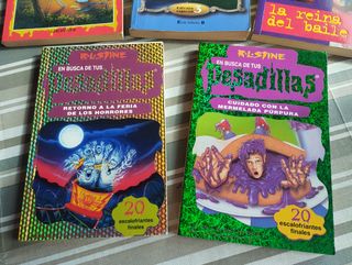 Lote libros Stine Pesadillas 