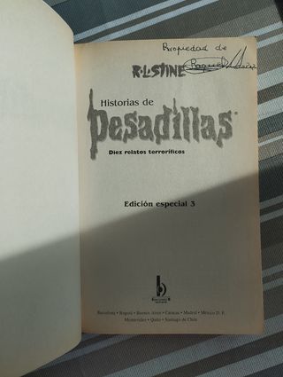 Lote libros Stine Pesadillas 
