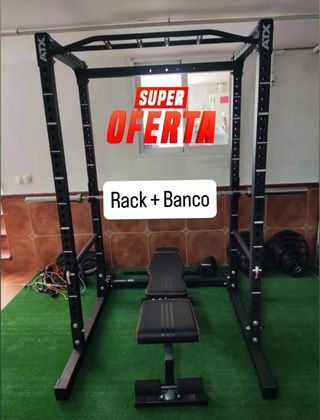 Pack Gimnasio: Rack + Banco