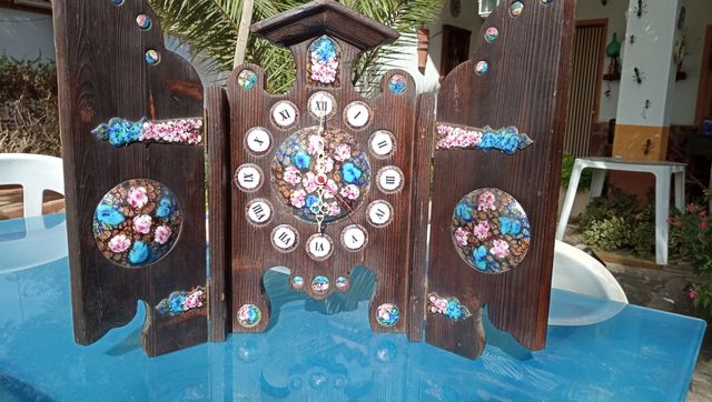 Reloj antiguo tríptico Austriaco