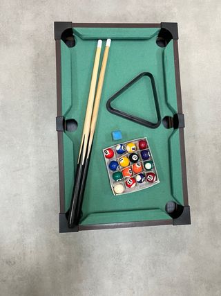 Mini mesa billar: juego completo y putter