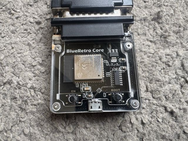 BlueRetro Core con adaptadores SNES y Megadrive