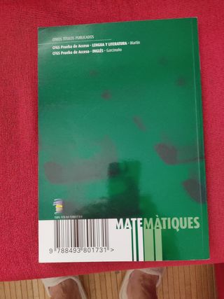 MATEMATIQUES CFGS PROVA D ACCES PART COMUNA