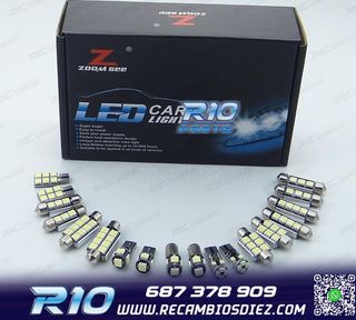 KIT 20 BOMBILLAS LED INTERIOR PARA AUDI A6 S6 RS6 C6 AVANT 2