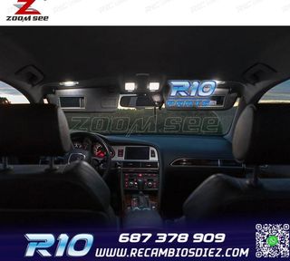 KIT 20 BOMBILLAS LED INTERIOR PARA AUDI A6 S6 RS6 C6 AVANT 2