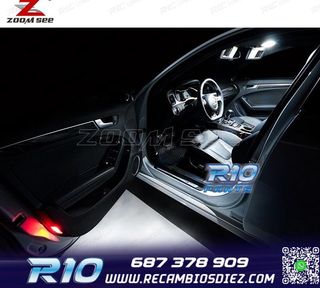 KIT 20 BOMBILLAS LED INTERIOR PARA AUDI A4 S4 B8 QUATTRO AVA