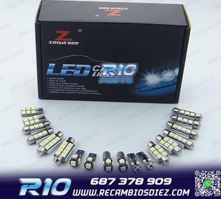 KIT 23 BOMBILLAS LED INTERIOR AUDI A4 S4 RS4 B6 B7 QUATTRO A