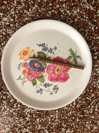 Vassoio vintage floreale