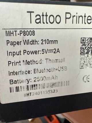 TATTO PRINTER MHT-P8008#135323