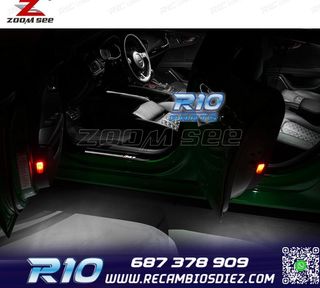 KIT 18 BOMBILLAS LED INTERIOR PARA AUDI A7 S7 RS7 C7 QUATTRO