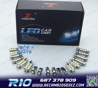 KIT 18 BOMBILLAS LED INTERIOR PARA AUDI A7 S7 RS7 C7 QUATTRO