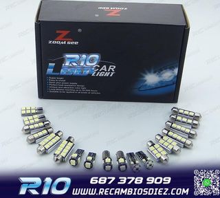 KIT 16 BOMBILLAS LED INTERIOR PARA AUDI A7 S7 RS7 C7 QUATTRO