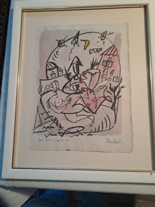 Pintura Javier Montesol "teatro español-II"