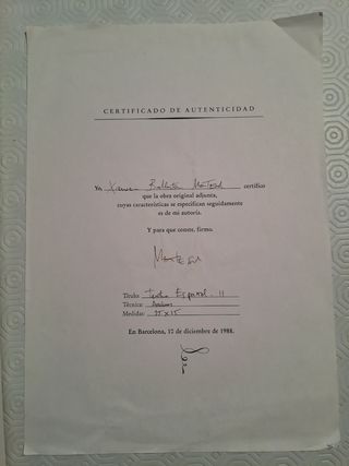 Pintura Javier Montesol "teatro español-II"