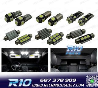KIT 23 BOMBILLAS LED INTERIOR PARA AUDI A4 S4 RS4 B6 B7 AVAN