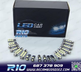 KIT 18 BOMBILLAS LED INTERIOR PARA AUDI A4 S4 B8 AVANT 09-15