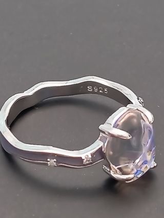 Anillo plata 925 piedra Aurora