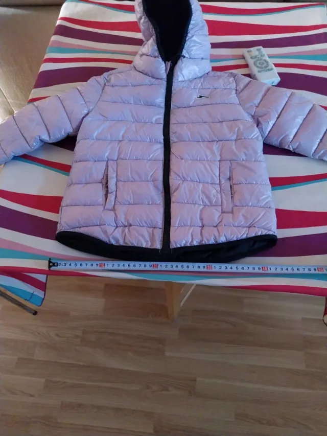 Chaqueta niña morada - Talla M, 8 AÑOS