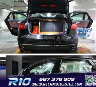 KIT 16 BOMBILLAS LED INTERIOR PARA AUDI A6 S6 RS6 C7 SEDAN 1