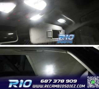 KIT 16 BOMBILLAS LED INTERIOR PARA AUDI A6 S6 RS6 C7 SEDAN 1