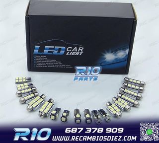 KIT 16 BOMBILLAS LED INTERIOR PARA AUDI A6 S6 RS6 C7 SEDAN 1