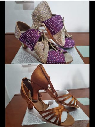 Zapatos baile salón, 2 pares , 39 y 40