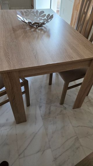 Mesa comedor melamina y mesa baja