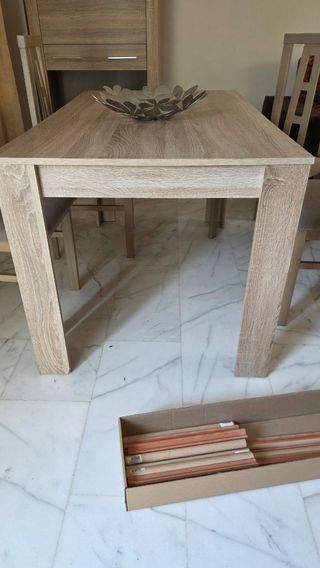 Mesa comedor melamina y mesa baja