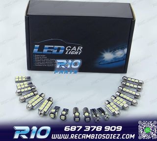 KIT 11 BOMBILLAS LED INTERIOR PARA AUDI A6 S6 RS6 C6 SEDAN 0