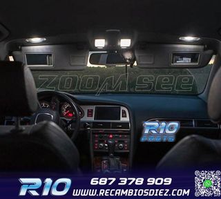 KIT 11 BOMBILLAS LED INTERIOR PARA AUDI A6 S6 RS6 C6 SEDAN 0