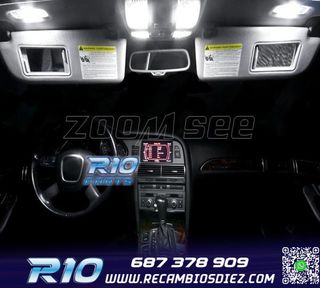 KIT 11 BOMBILLAS LED INTERIOR PARA AUDI A6 S6 RS6 C6 SEDAN 0