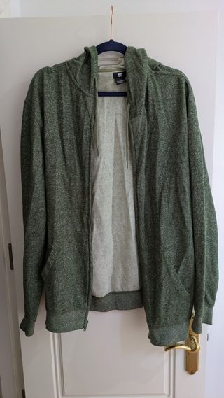 Sudadera DC verde oliva con capucha