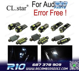 KIT 20 BOMBILLAS LED INTERIOR PARA AUDI Q5 2009-2016
