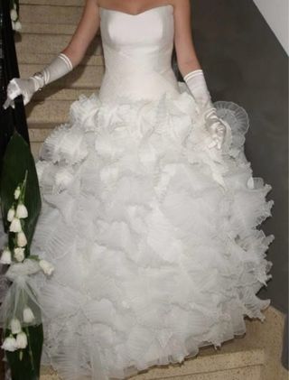 Vestido novia blanco - Talla XS 
Usado 4 veces