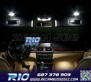 KIT 21 BOMBILLAS LED INTERIOR PARA BMW X5 E70 07-13