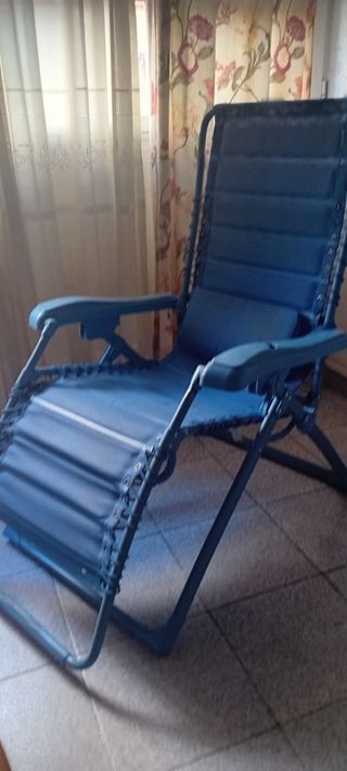 Hamaca reclinable azul