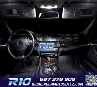 KIT 20 BOMBILLAS LED INTERIOR PARA BMW SERIE 5 F10 520I 528I
