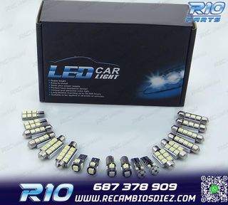 KIT 17 BOMBILLAS LED INTERIOR PARA BMW SERIE 3 E46 SEDAN COU